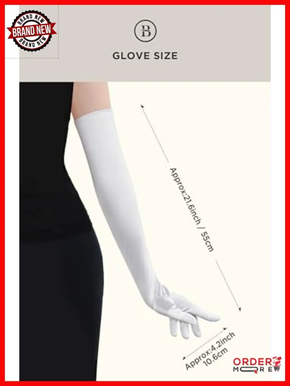 Long Opera Satin Gloves 1920s Vintage Elbow Length Adult Stretchy Costume